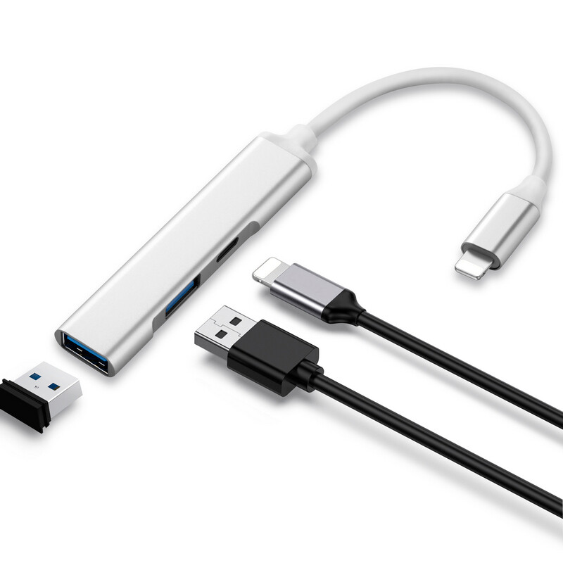 Lightning to Keyboard USB Female OTG Adapter Charging Cable for iPhone 11 XS XR