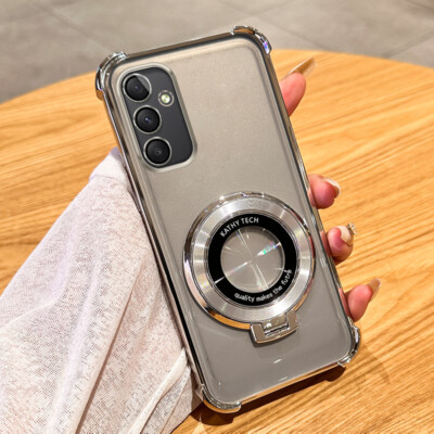 Clear ShockProof Stand Glitter Plating Soft Case Cover Back For Various Phone
