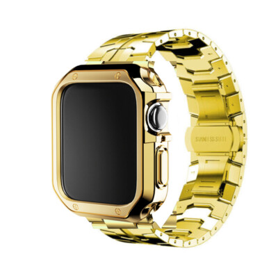 Titanium Metal Band Strap TPU Case For Apple Watch Ultra 49mm Series 9/8/7/6/SE