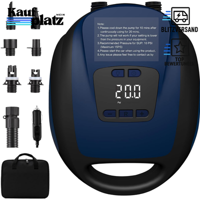 Elektrische SUP Pumpe 20psi Mit Auto-Off-Funktion Für Schlauchboot Paddelboard