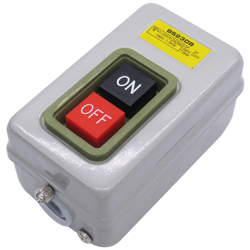 Push Button Switch On/Off Start Stop Self Lock Mechanical Equipment Control