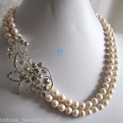 TATIANA☆Fresh Water Pearl Ribbon Necklace TATIANA☆Fresh Water Pearl Ribbon Necklace (TATIANA