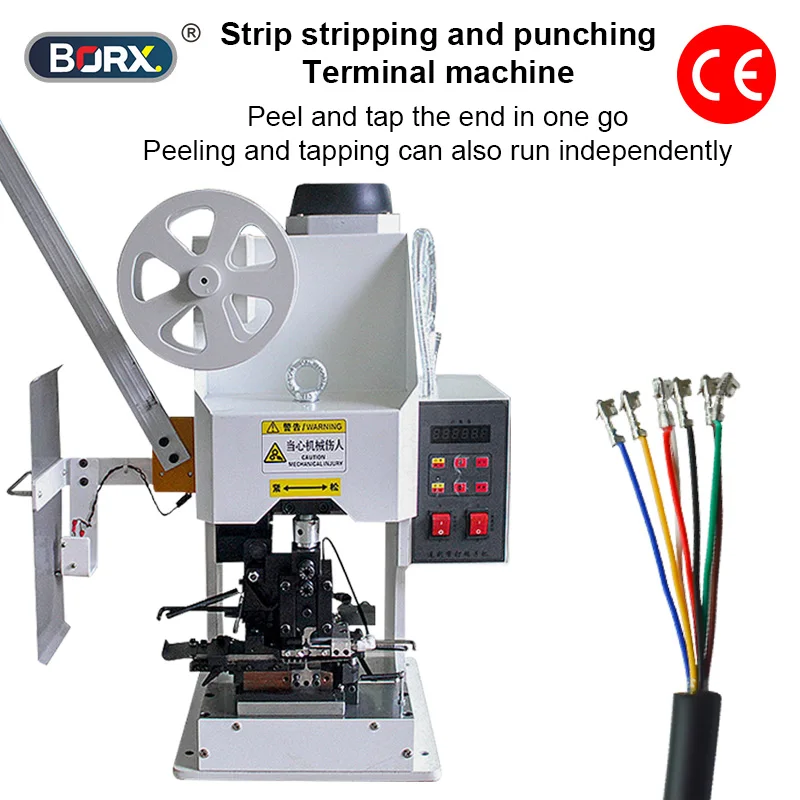 Semi-Automatic Electric Cable Stripping and Crimping Machine Horizontal for Mole