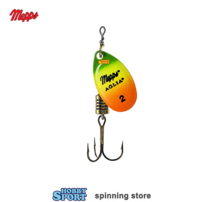 CUCCHIAINO MEPPS ROTANTE AGLIA 2 PALETTA FT FLUO FIRETIGER JAMAICA SPINNING