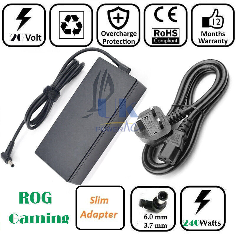 Asus Rog Zephyrus M16 Gu603 Alimentation 20v 12a Oem Adp-240eb B Chargeur Ada...