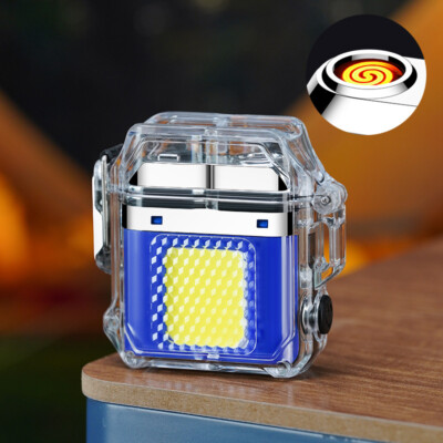 Portable USB Rechargeable Electronic Lighter - Windproof, Pulse Ignition