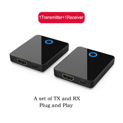30m 1080P Wireless Video Transmitter Receiver HDMI Extender DVD PC To TV Monitor