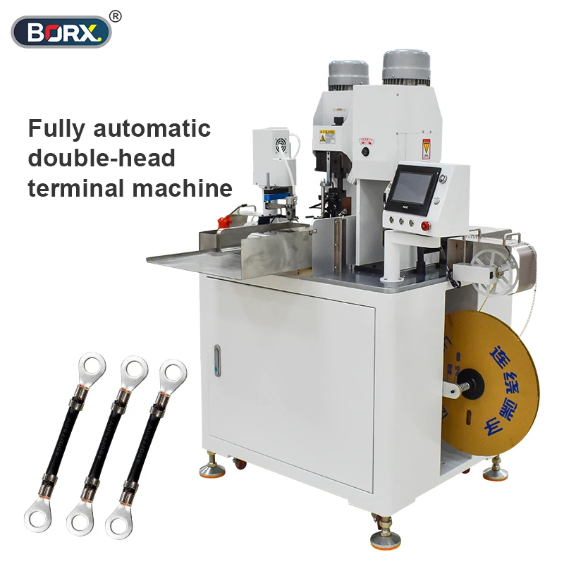 Fully Automatic Double-ended Terminal Crimping Machine, 30-14AWG Cutting, Stripp