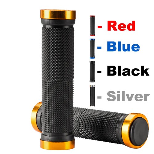 Handlebar Grips Rubber Anti-skid Bike Grips Lock On Road Mountain