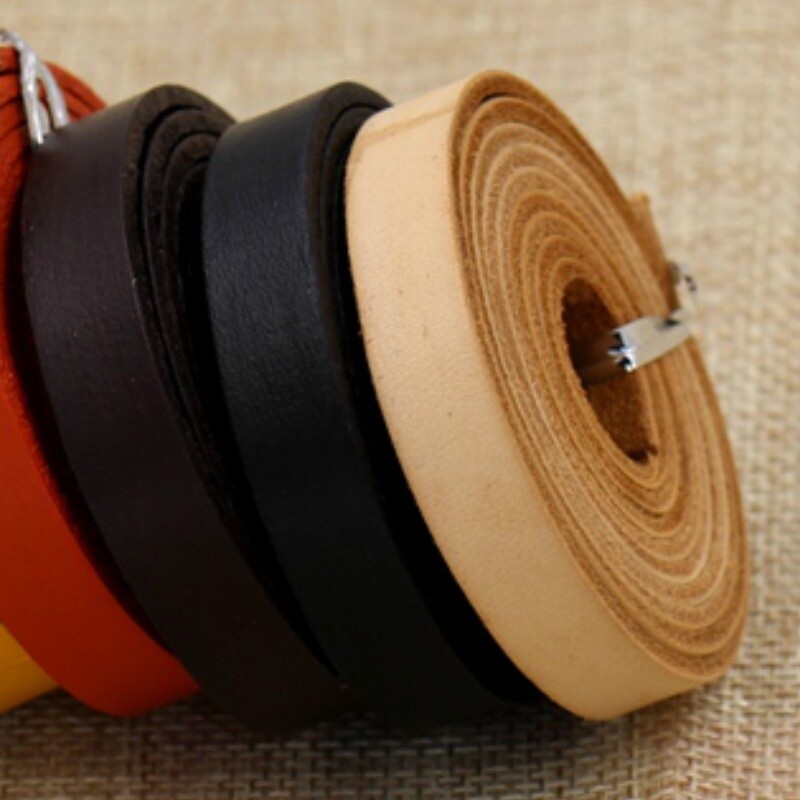 8/10/12mm Real Genuine Leather Cord Strap Rope String Fabric Material DIY Craft