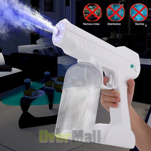 800ML Hair Nano Steam Gun Blue LED Light Sterilizer Anion Nano Disinfents Spray