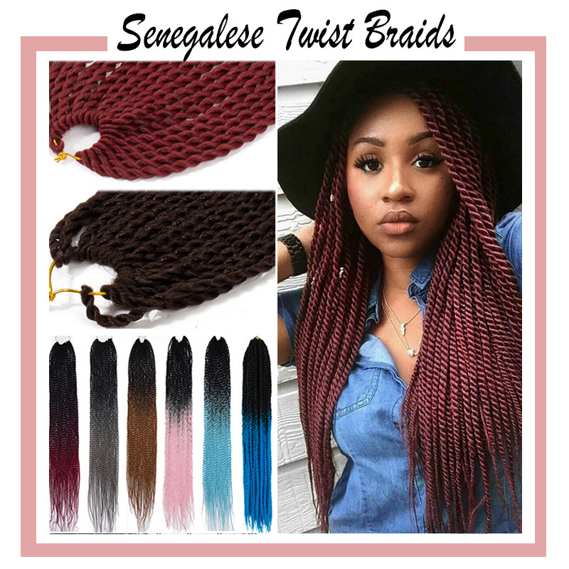 Senegalese Twist 100 Real Crochet Braids Dreadlock Hair Extensions