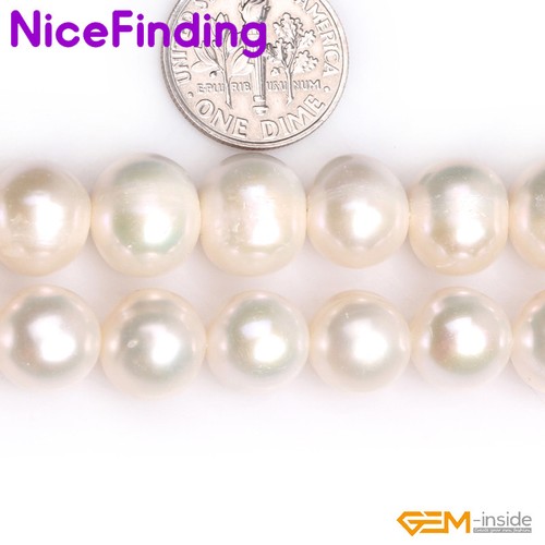AAA Natural Round Freshwater Cultured Pearl Stone Bead For Jewelry Making 15
