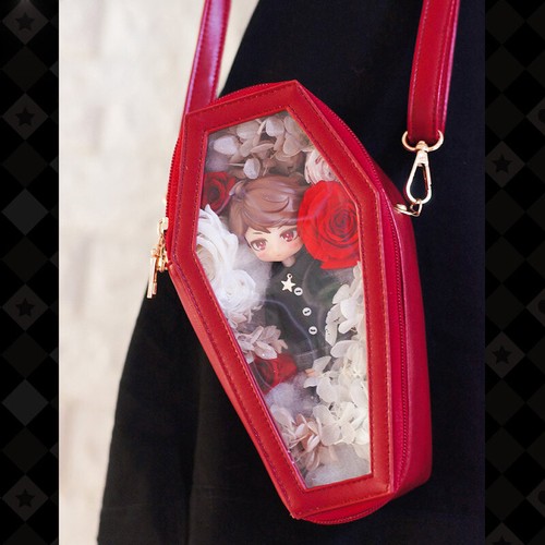 Vampire Coffin Transparent Itabag for OB11 Nendoroid Doll Lolita