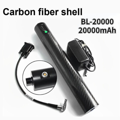 12V 20000mAh Carbon Fiber  GPS Battery Charger For GPS RTK BL20000 Pole Battery