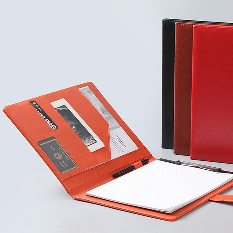a4-portable-file-folder-portfolio-holder-pu-leather-conference-document-pads