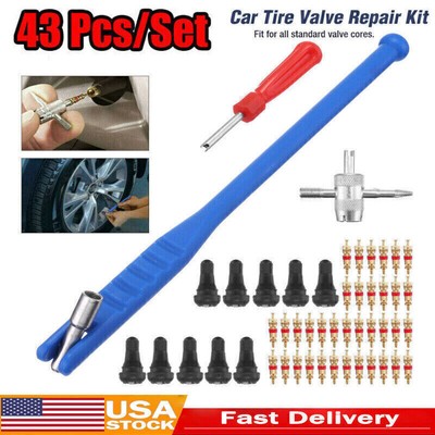 43X Tire Valve Stem installation Chrome Tool Puller Car Plug Core Remover Repair