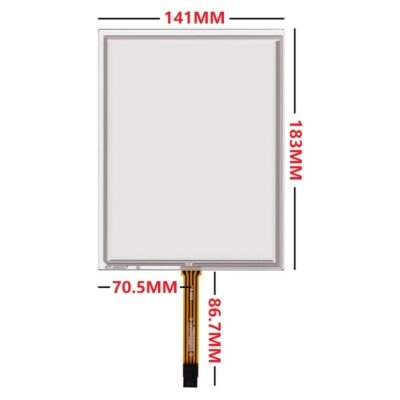8inch 183*141mm 4-wire Cable Digitizer Resistive Touch Screen Panel Sensor