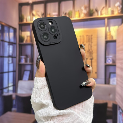 For iPhone 15 Pro Max Plus 14 13 Liquid Silicone Case Shockproof Soft TPU Cover