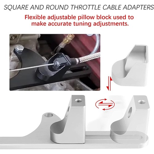 Aluminum Throttle Cable Carb Bracket For Holley 4150 4160 Carb 350 400 SBC