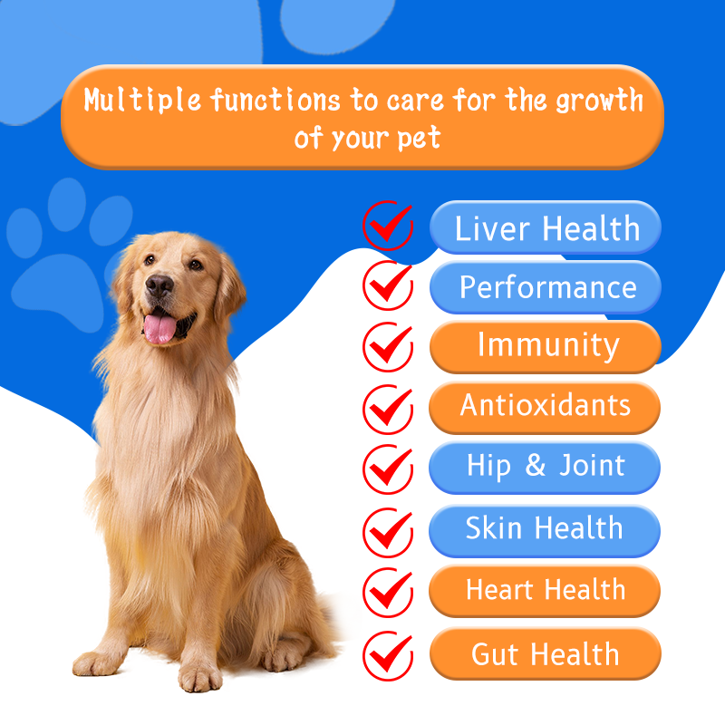 Aonai Brand Advanced Salmon Omega Oil Chews + 10-in-1 Multivitamin Chews for dog