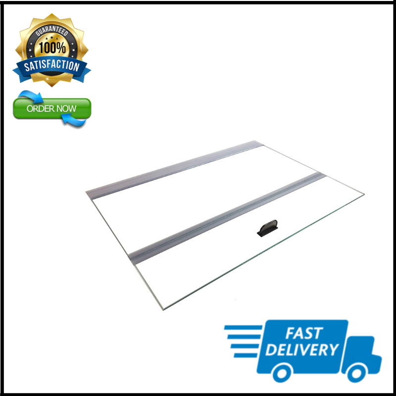 H2Pro 48x18 Glass Canopy 2 Piece Set for 70/75/90/110 Gallon Aquarium Fish Tank