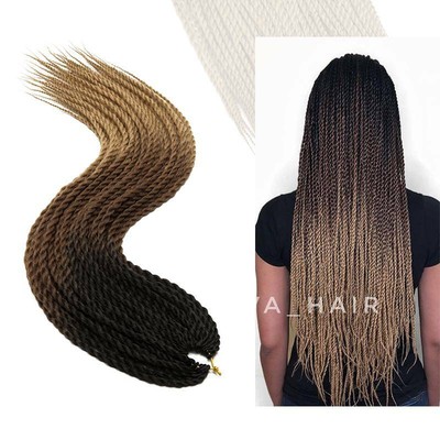 Long Mega Thick Senegalese Twist Braid Braids Hair Extensions Ombre Crochet US