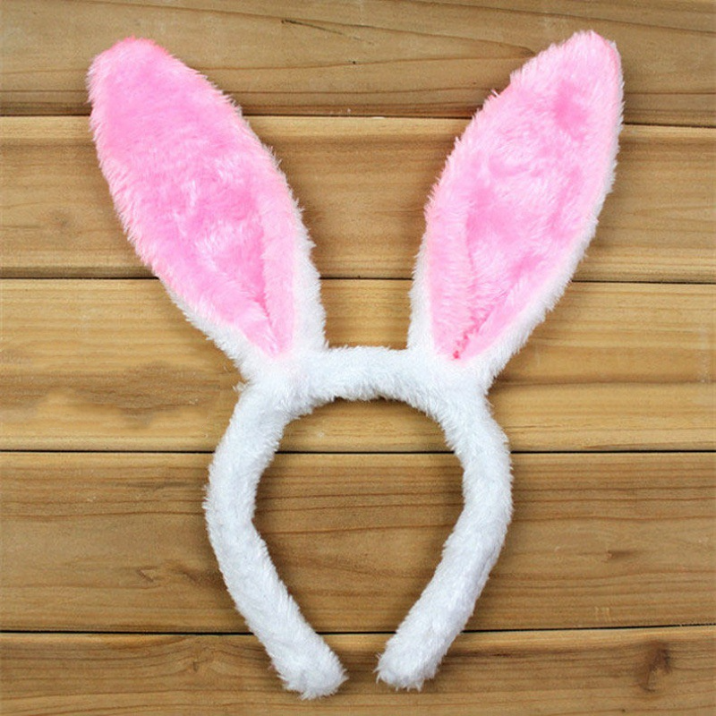 3pcs Women Girls Rabbit Ears Hairband Hair Clips Party Cosplay Accessories