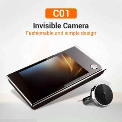 Digital LCD 120 Degree Peephole Viewer Monitoring Electronic Cat Eye Camera