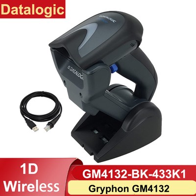 Datalogic Gryphon GM4132-BK-433K1 433MHz Cordless 1D Barcode Scanner with Cradle