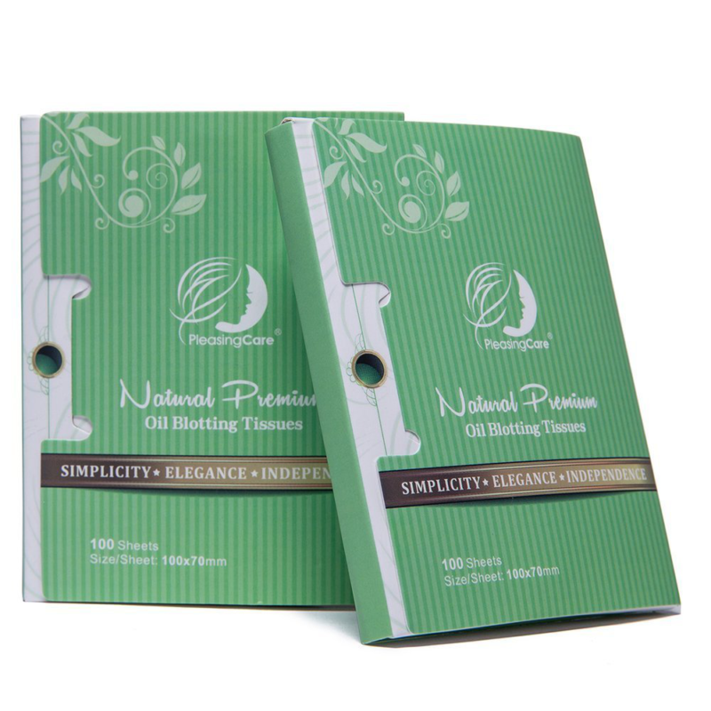 Natural Green Tea Oil Absorbing Tissues - 200 Counts in 2 Pack, Premium Face Oil