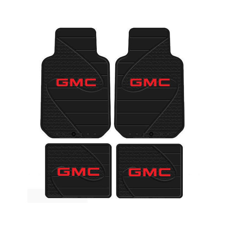 New GMC Factory Logo All Weather Heavy Duty Rubber Front / Back Floor