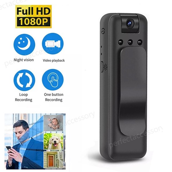 Mini Body Camera 1080P HD Night Vision Hidden Spy Camera Video Audio Recorder - Image 3