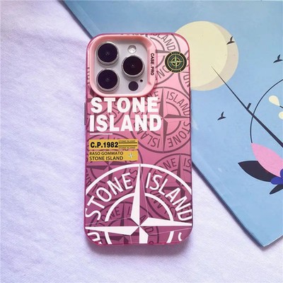 Coque Stone Island - iPhone X XS XR 11 12 13 14 15 16 Plus Pro Max