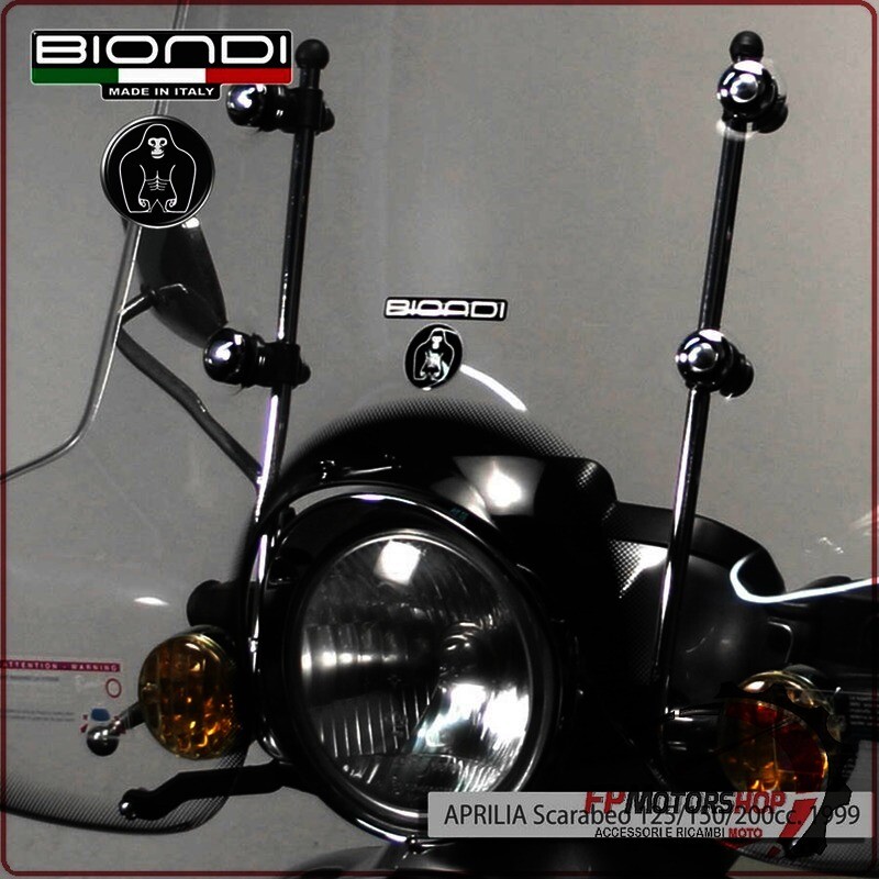 KIT ATTACCHI PARABREZZA SCOOTER PER APRILIA SCARABEO 125/150 BIONDI 8500775