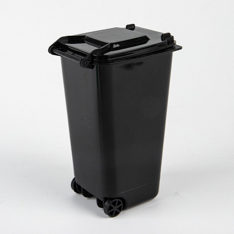 Poubelle Plastique 21 Litres Avec Couvercle - Jaune - Polypropylène Durable - Pour Maison, Jardin, Bureau