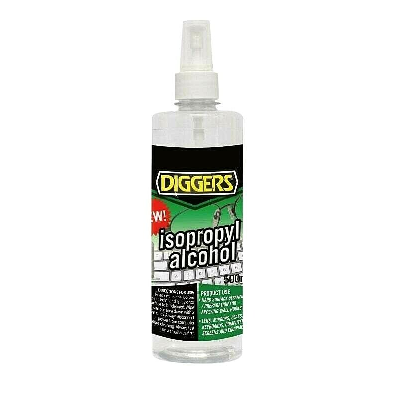 Diggers ISOPROPYL ALCOHOL Hard Surface Cleaner & Sanitiser 500ml eBay