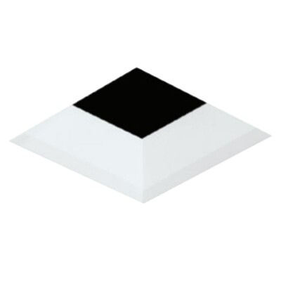 Tech Lighting 3 Inch Square Flangeless No Lens Beveled White Trim