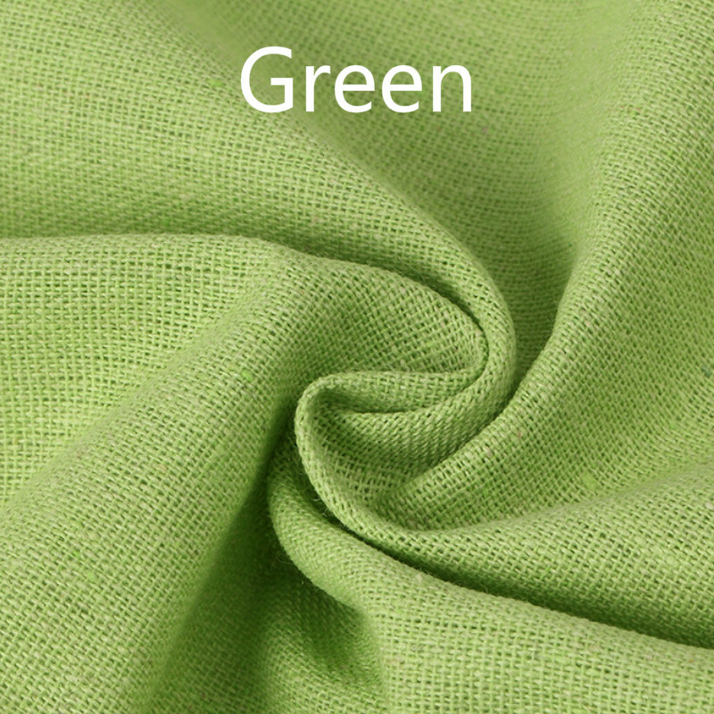 Linen Cotton Fabric Plain Natural Flax Material Craft Cushion Shoes 50 50cm