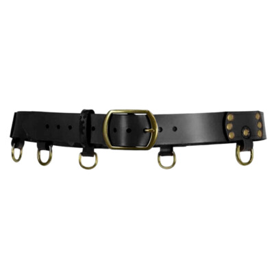 Medieval Alchemy Potion Bottle Leather Holder Steampunk Belt for Larp Costume