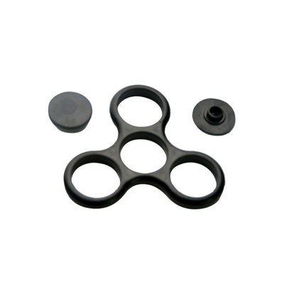 One Black Frame for Hand Spinner 3 LED light Brass Finger Toy 