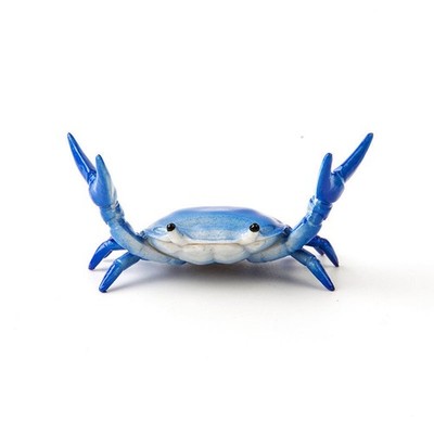 3-Pack Blue Creative Crab Pen Holders - Cute Desk Organizer &amp; Phone Stand