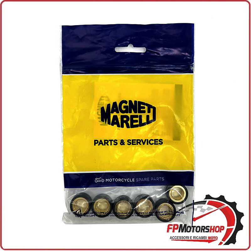 KIT 6 RULLI MASSETTE VARIATORE 25x22 22G PER SYM JOYMAX 250 GTS MARELLI