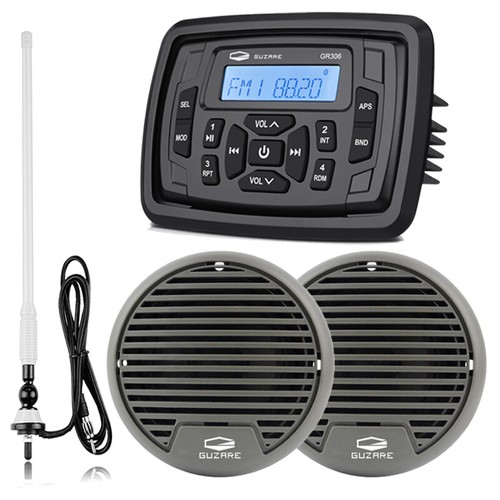 Marine Stereo Bluetooth Waterproof AM FM Radio System