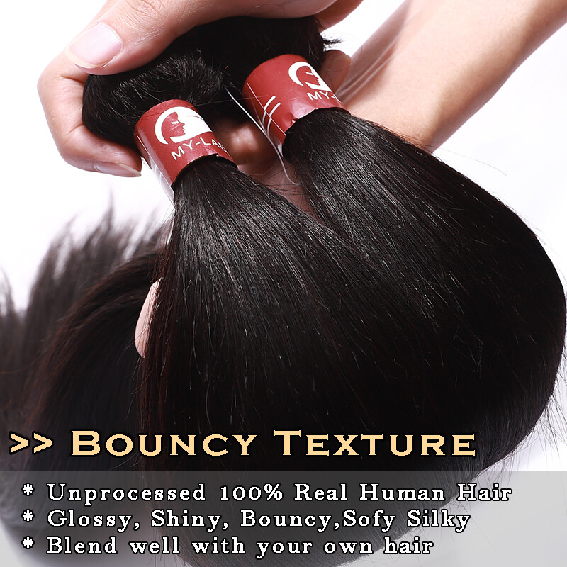 Sew In Virgin Human Hair Extensions Bundles Weft Real Remy Weaves Double Weft