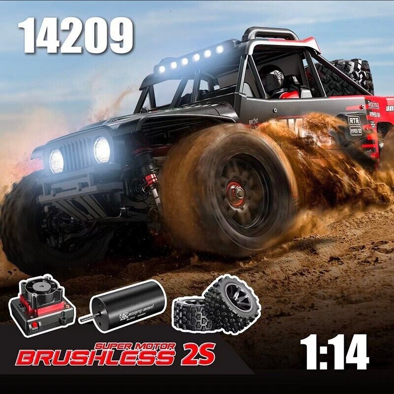 4wd 1/14 Brushless Motor 75kmh Desert Racer