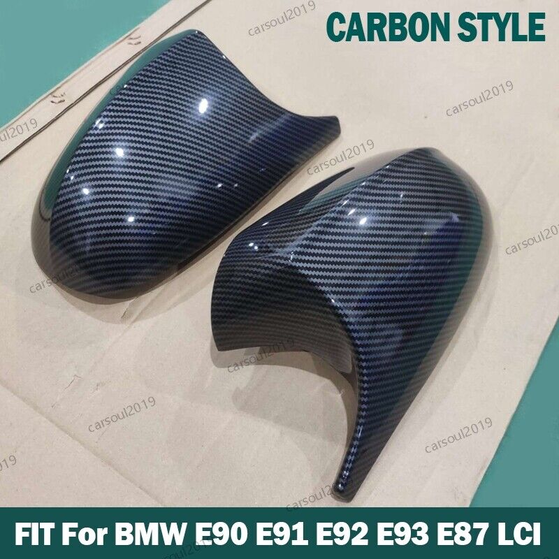 For Bmw E90 E91 E92 E93 E87 Lci Carbon Fiber M3 Side Wing Mirror Cover Cap Uk