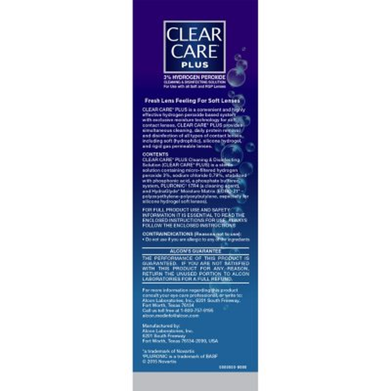 Clear Care Plus Cleaning & Disinfecting Solution (16 oz) 2-pack