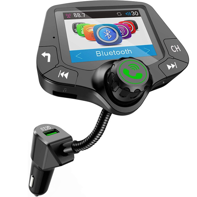 Hands-free Fm Transmitter Bluetooth Mp3 Player Hd 2''screen
