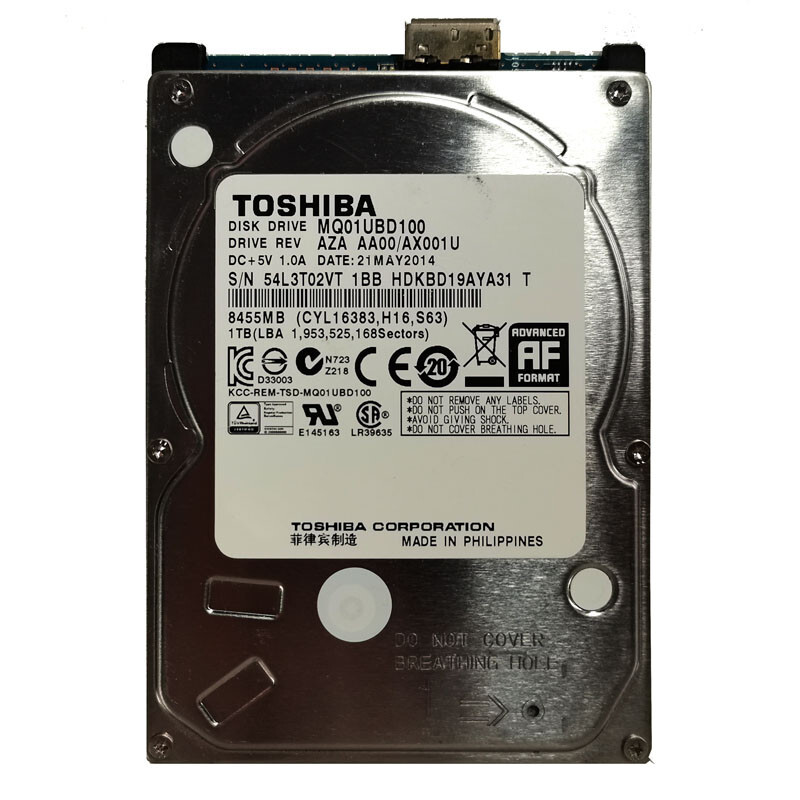 Toshiba 1TB MQ01UBD100 2.5